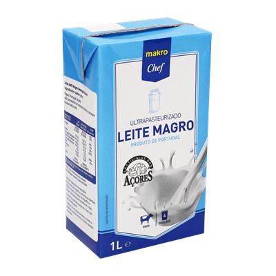 Leite UHT Magro METRO Chef Açores 6x1L