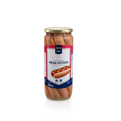 Salsichas METRO Chef Mega Hotdog 8un