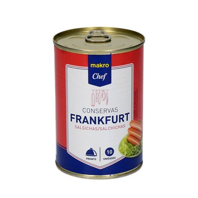 Salsichas Frankfurt METRO Chef 10un Lata