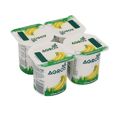 Iogurte Agros Aroma Banana 4x120g