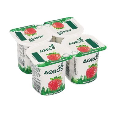 Iogurte Agros Aroma Morango 4x120g