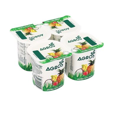 Iogurte Aromatizado Tutti Frutti Agros 4x120g