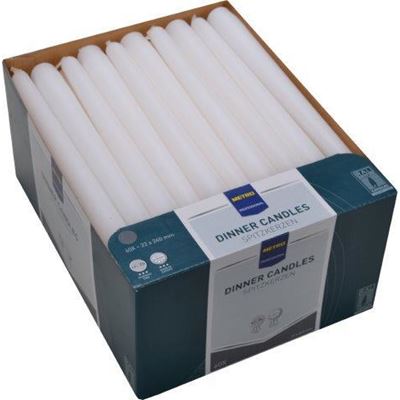 Vela de Mesa METRO Professional Branca 22x240mm (Caixa 60 un)
