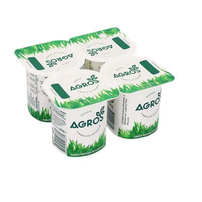 Iogurte Natural Açucarado Agros 4x120g