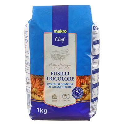 Massa Fusilli Tricolore METRO Chef 1kg