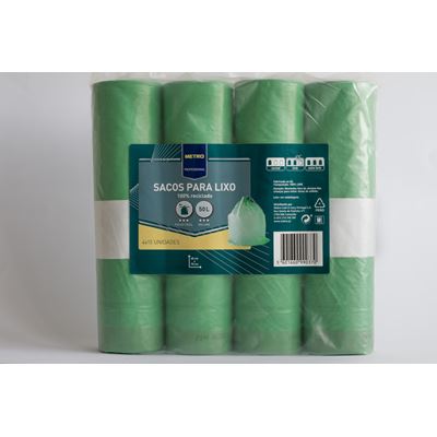 Sacos do Lixo METRO Professional Fecho Fácil 50L 4x