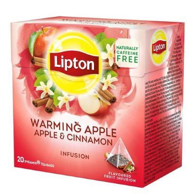 Chá Lipton Pirâmide Maçã e Canela 20 Saquetas