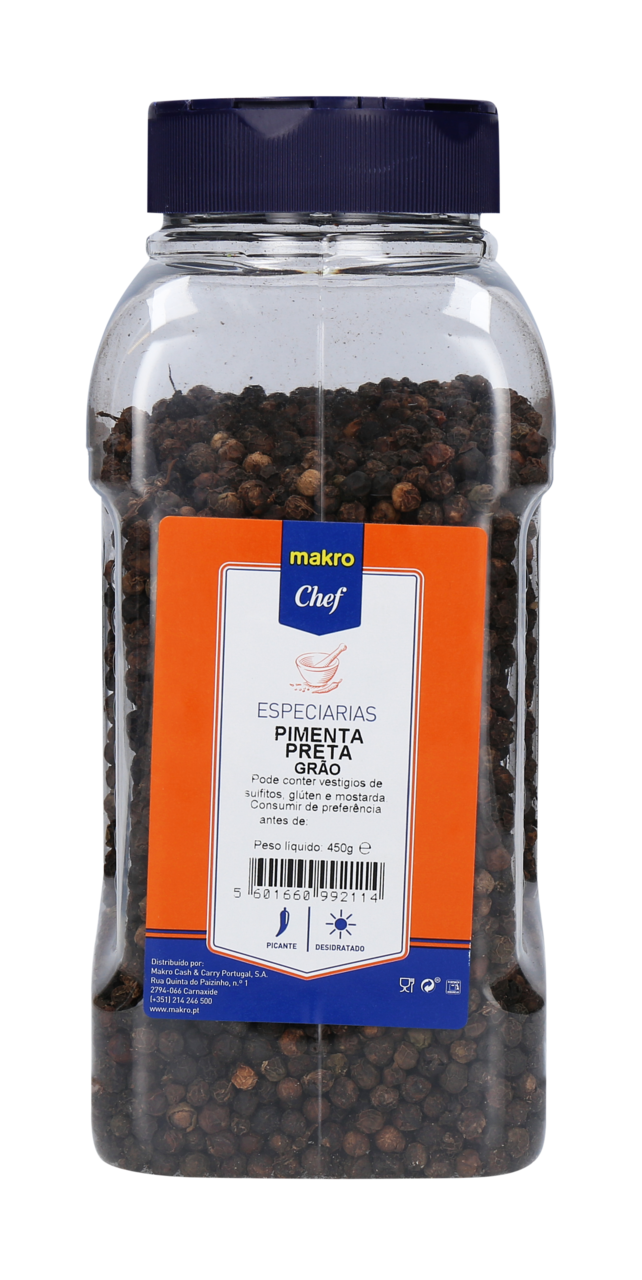 METRO Chef Pimenta Preta Em Grao Frasco 450G