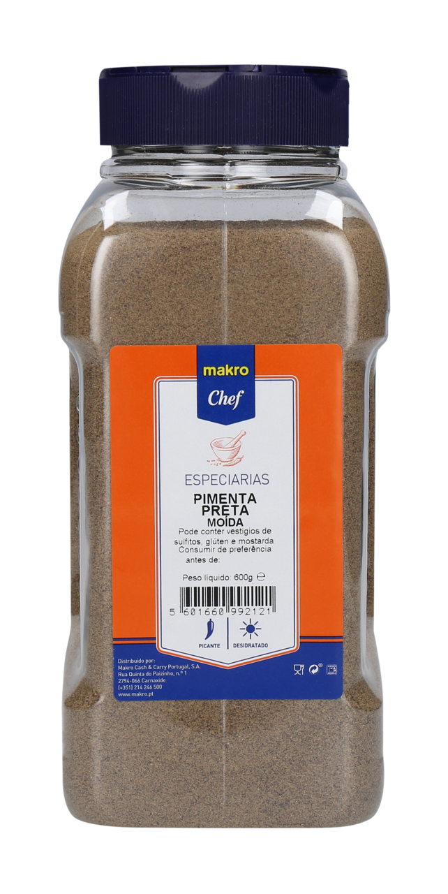 METRO Chef Pimenta Preta Moida Frasco 600G