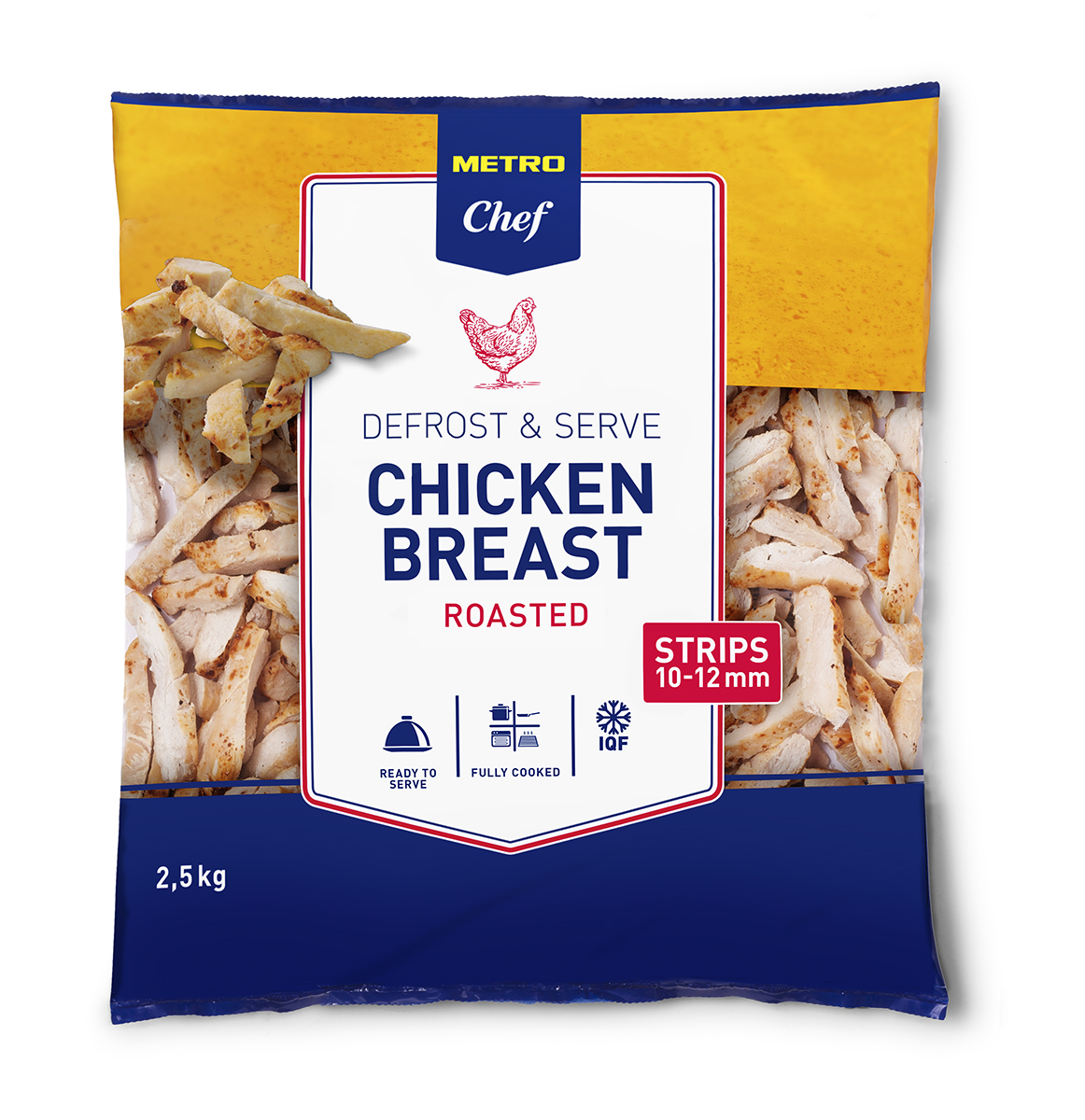 METRO Chef Tiras De Frango Para Forno Iqf 2,5Kg