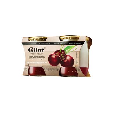 Iogurte Glint Cereja em Vidro 2x125g