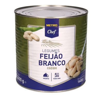 Feijão Branco em Conserva METRO Chef 2,6kg