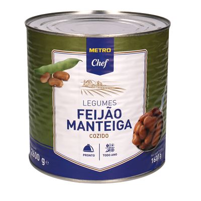 Feijão Manteiga METRO Chef em Conserva 2,6kg