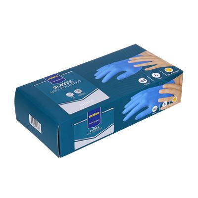 Luvas de Nitrilo METRO Professional Azul Tamanho L 100un