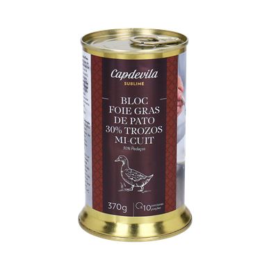 Bloco de Foie Gras de Pato Capdevila 30% Terrina 370g