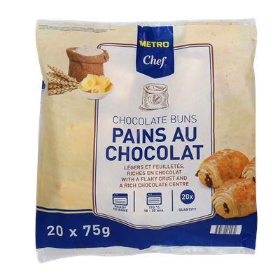 Pão com Chocolate METRO Chef Congelado 20x75g