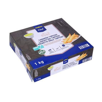 Camarão Torpedo METRO Chef Panado Congelado 1kg