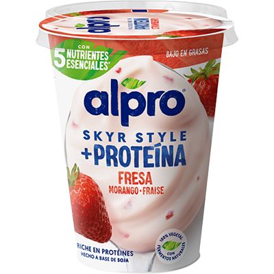Iogurte Vegetal Alpro Yofu Skyr Morango 400g