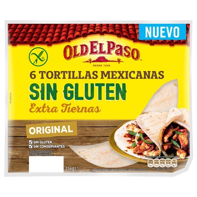 Wraps Sem Glúten Old El Paso 6un 216g