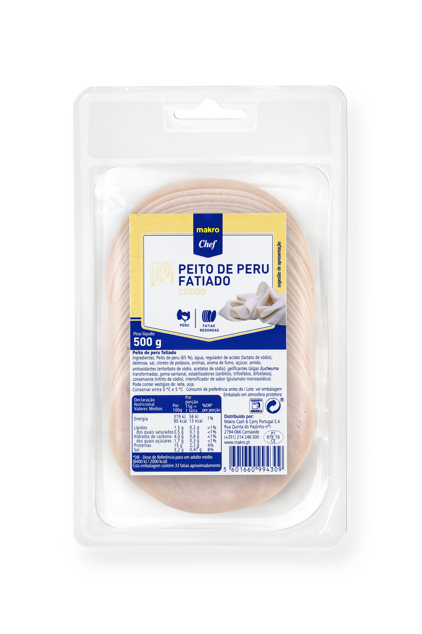 METRO Chef Peito Peru Fatiado 500 G