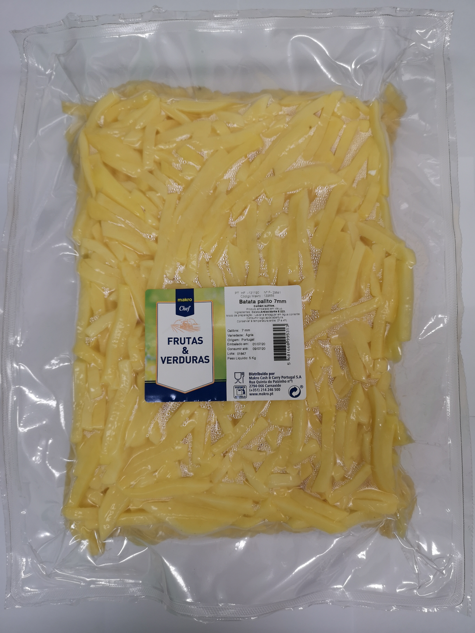 METRO Chef Batata Fresca Palitos 7mm 5kg