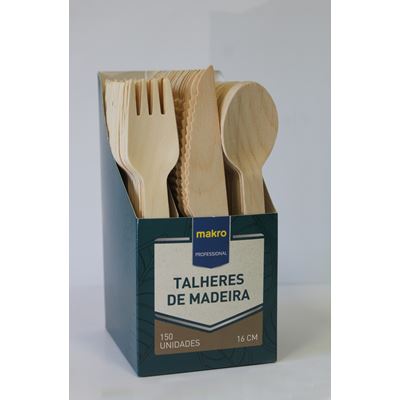 Pack de Talheres de Madeira METRO Professional 150 Unidades