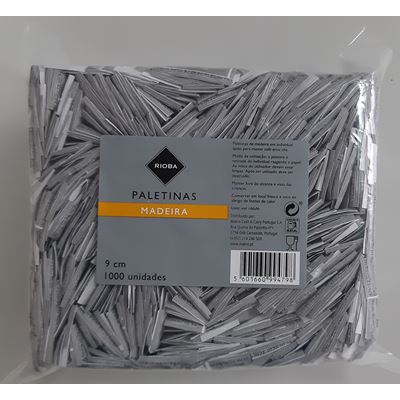 Paletinas de Madeira Rioba 9cm 1000un