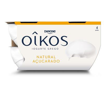 Iogurte Grego Oikos Natural Açucarado 4x110g
