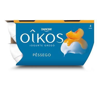 Iogurte Grego Oikos Pêssego 4x110g