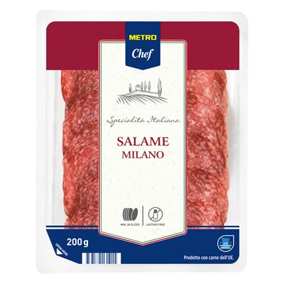 Salame Milano Fatiado METRO Chef 200g