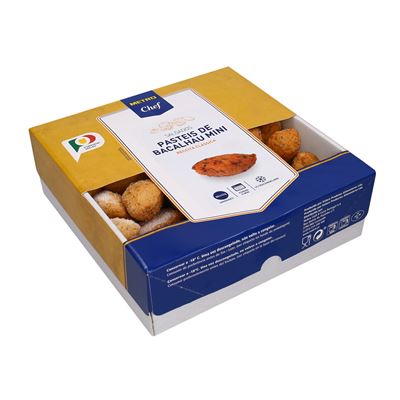 Pastéis de Bacalhau Mini METRO Chef Congelados 80 Unidades 1,76kg