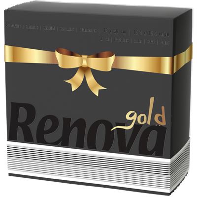 Guardanapos Renova Go 2 Folhas Preto 39x39cm 40un