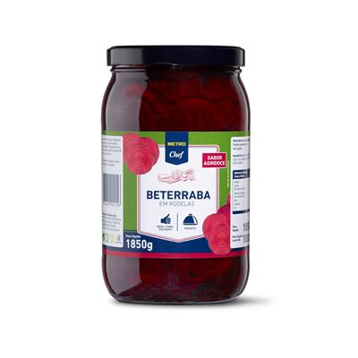 Beterraba em Rodelas Agridoce METRO Chef 1,85kg
