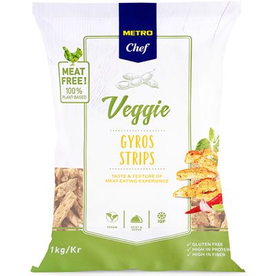 METRO Chef Tiras Gyros Vegetariano 1kg