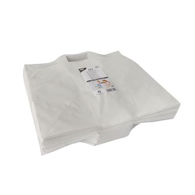 Saco de Papel com Asas Papstar Branco 27x32x21,5cm 50un