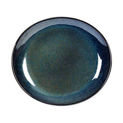 Prato Oval CLI Organic Azul 29,5x25 cm