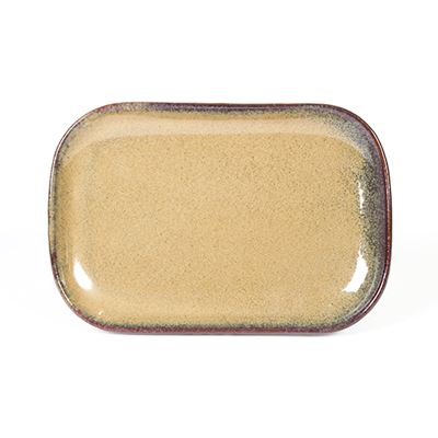 Travessa Retangular Organic Castanha 29x19 cm