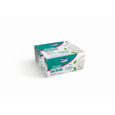Iogurte Natural Magro Mimosa 0% Lactose 4x120g