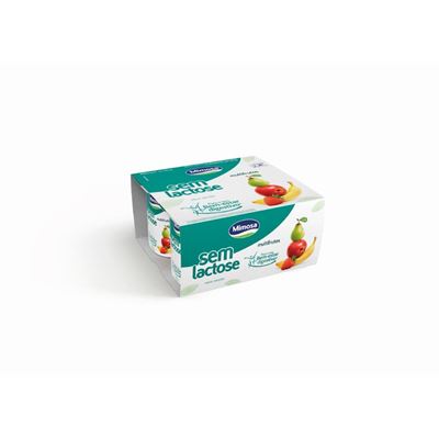 Iogurte Mimosa 0% Lactose Multifrutos 4x120g