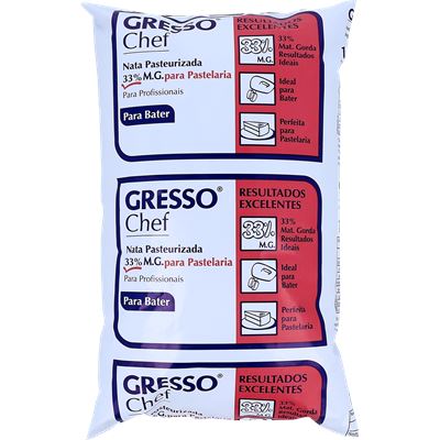Nata Pasteurizada Gresso 33% M.G. 1L