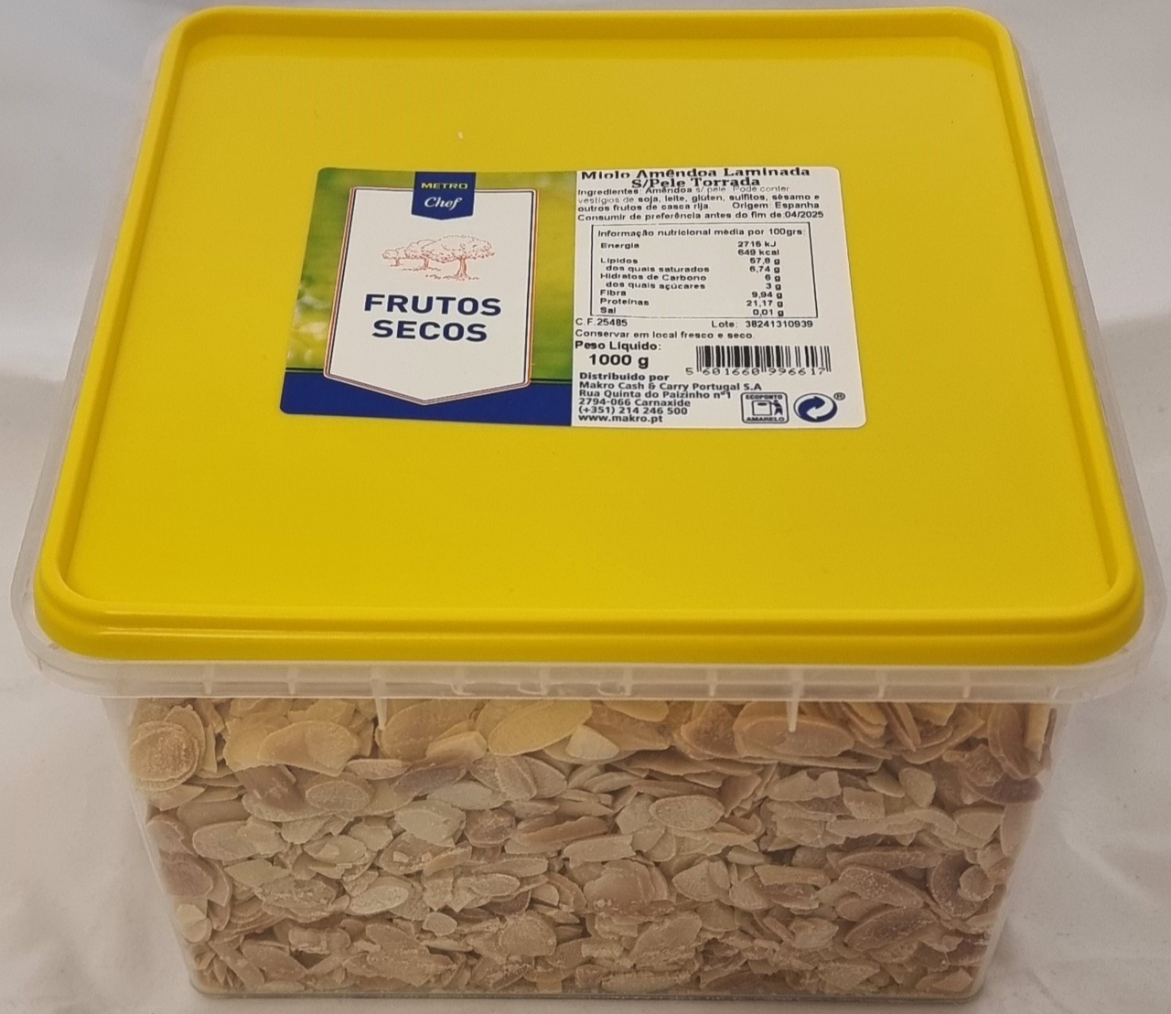 METRO Chef Amêndoa Torrada Sem Pele Laminada 1 Kg