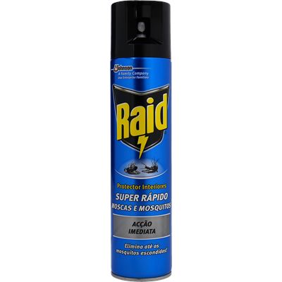 Inseticida Spray Raid Super Rápido Moscas e Mosquitos 400ml
