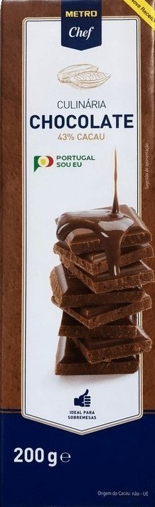 METRO Chef Chocolate Culinaria 43% Cacau 200G