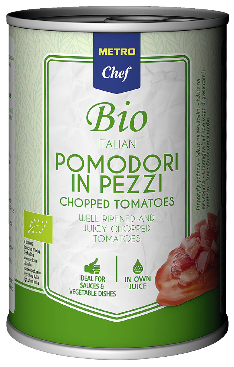 METRO Chef Bio Tomate Pedaços Lata 400 G