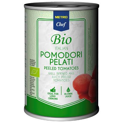 Tomate Inteiro Pelado Biológico METRO Chef Bio 400g