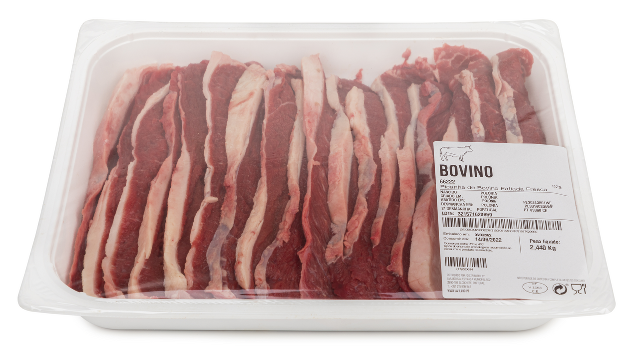 Picanha Bovino Fatiada +/-2.5K Nacional Cuvete Fresco