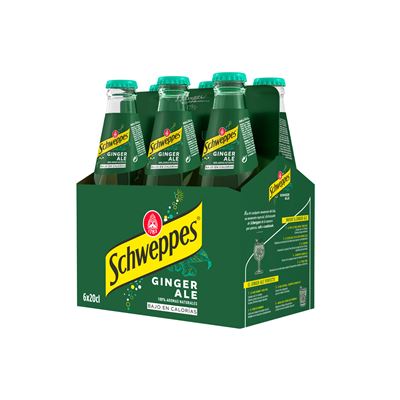 Refrigerante Schweppes Ginger Ale 6x20cl