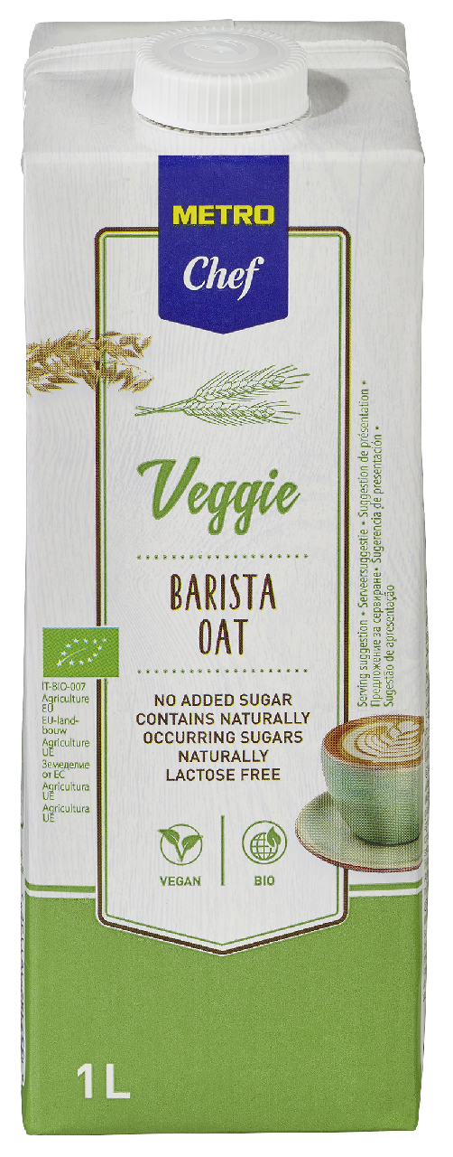 METRO Chef Bio Bebida Vegetal Barista de Aveia 1L