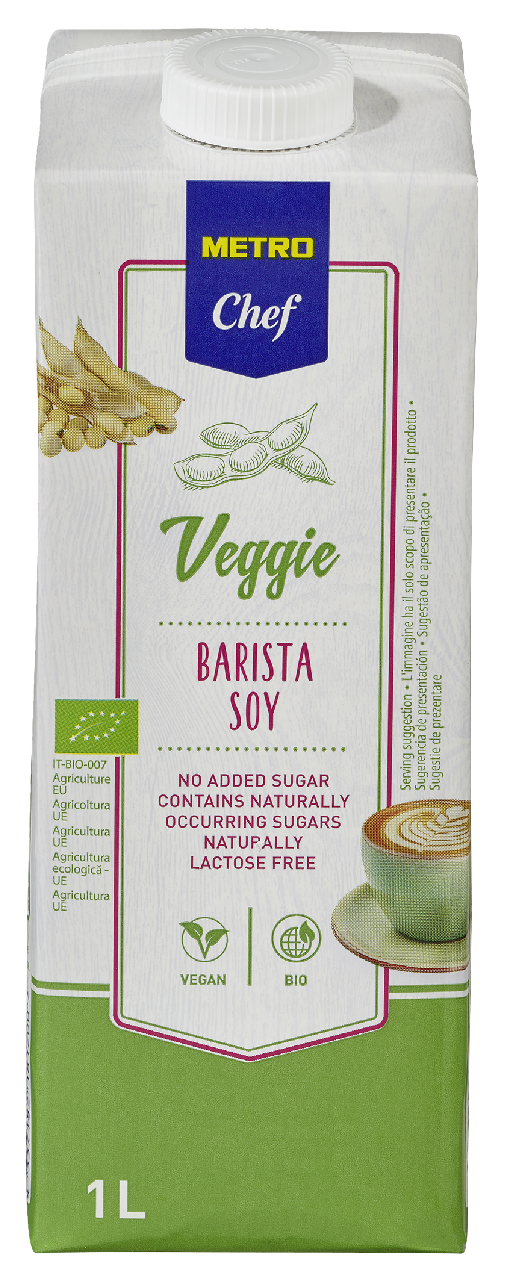 METRO Chef Bio Bebida Vegetal Barista de Soja 1L