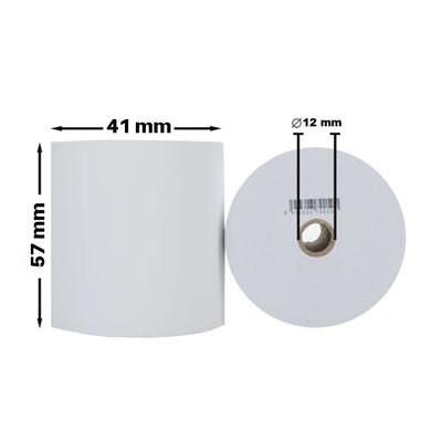 Rolo de Papel Térmico SIGMA 57mm x 25m 48g (Caixa 10 Unidades)